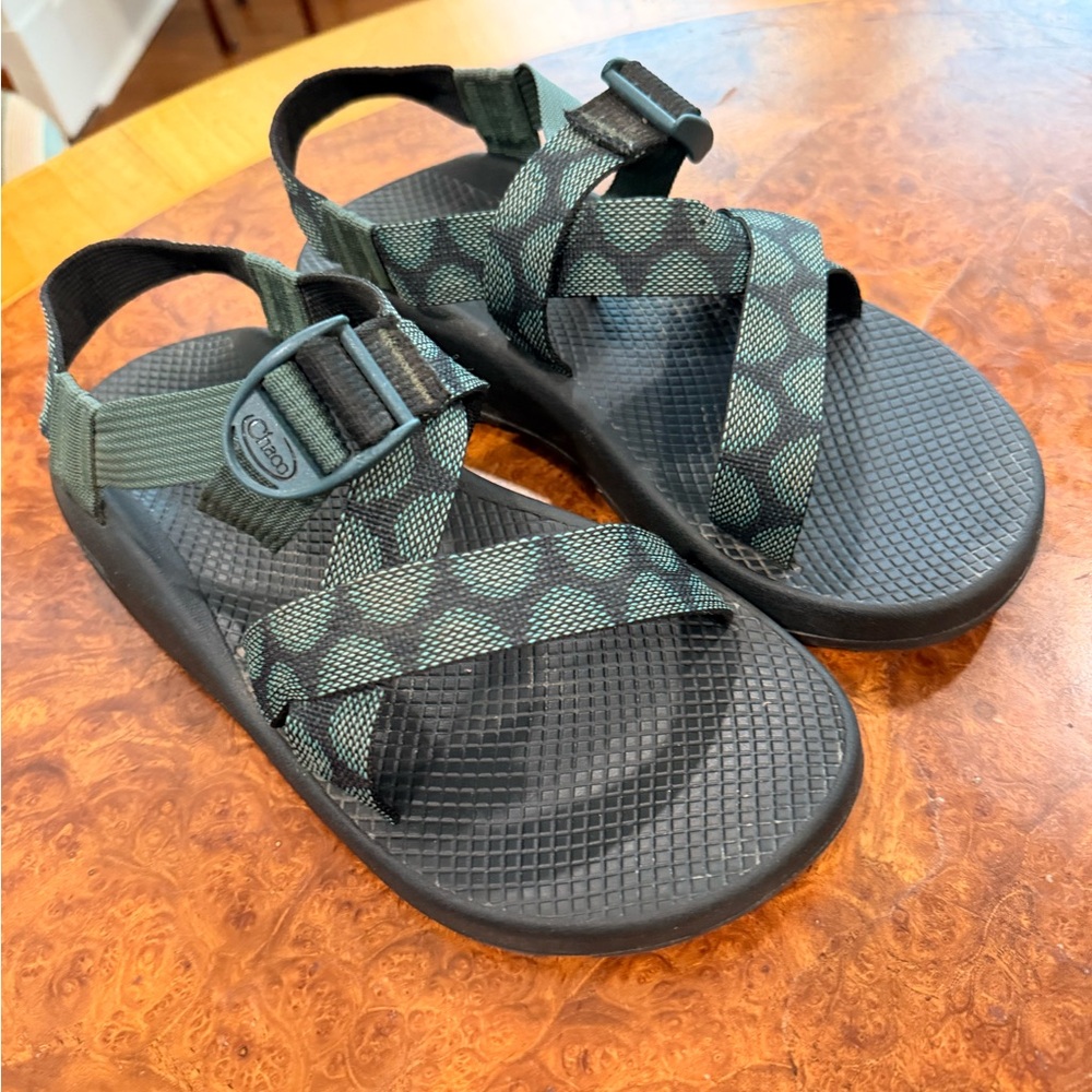 Chaco Kids' Green Patterned Adjustable Sandals